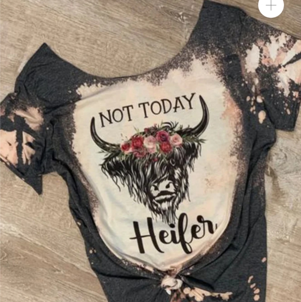 Funny T-shirt "Not today Heifer"